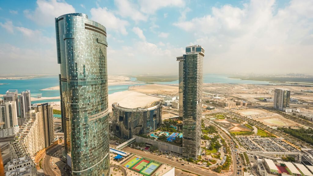 al reem island Abu Dhabi aerial view