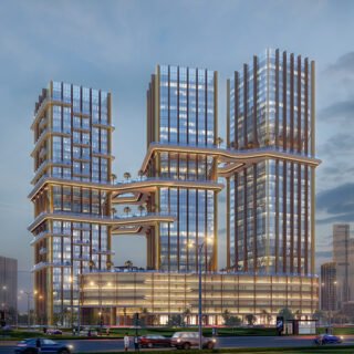 radiant-bridges-building-sqr | Radiant Real Estate Radiant Bridges render of exterior